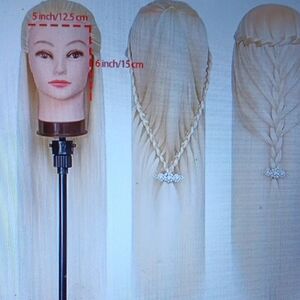 Beautiful Mannequin Head For Students & Professionals Alike w Clamp Stand NIP